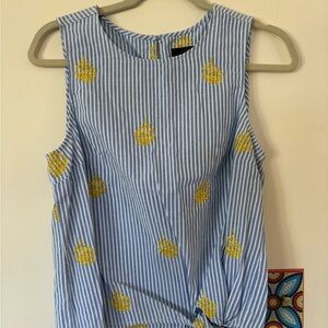 J. Crew Pineapple Top - size 4